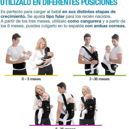 Canguro para bebe con soporte 80972- Storyland