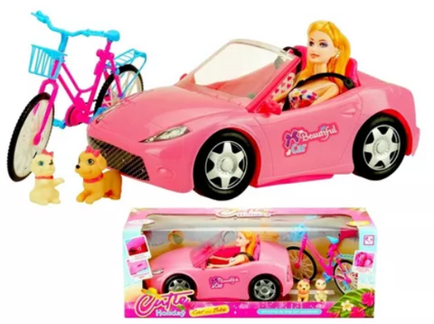 coche de barbi con accesorios 787730- storyland