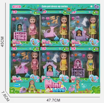 Muneca miniatura con moto y accesorios 783531 storyland Storyland MX