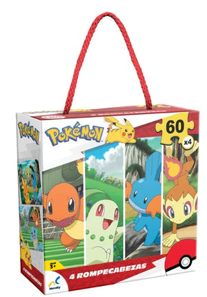 4 Rompecabezas de Pokémon  JCA-4161  - Storyland