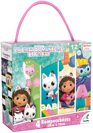 Rompecabezas de 4 diferentes JCA-3968 - GABY DOLLHOUSE