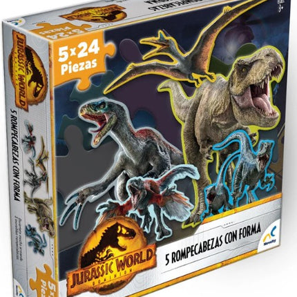 5 Rompecabezas con forma de jurassic JCA-3436 - Storyland