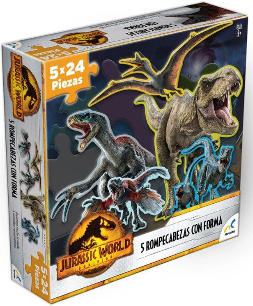 5 Rompecabezas con forma de jurassic JCA-3436 - Storyland