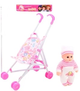 Carreola con muñeca con sonido  SH23146283 - Storyland