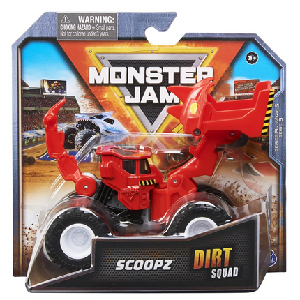 Monster Jam Dirt Squad a escala 1:64 (los modelos pueden variar)