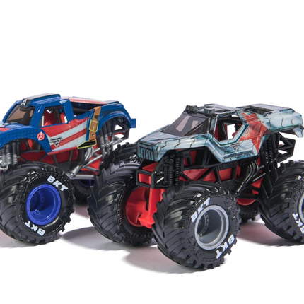 Monster Jam packs de 2 vehículos 1:64 de Marvel (surtido)