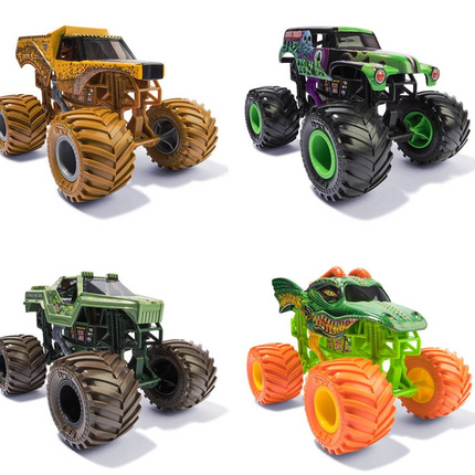Monster Jam vehículo a escala 1:24 de colección de metal fundido (los estilos varían)