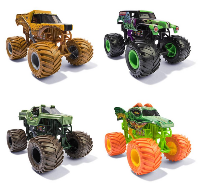 Monster Jam vehículo a escala 1:24 de colección de metal fundido (los estilos varían)