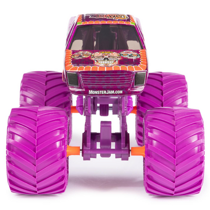 Monster Jam vehículo a escala 1:24 de colección de metal fundido (los estilos varían)