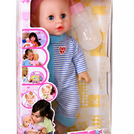 Muñeca Bebé con Biberón  y sonido, Nenuco 30 cm
