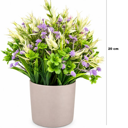 Maceta Flor decorativa artificial 25 cm para el hogar, oficina, regalo