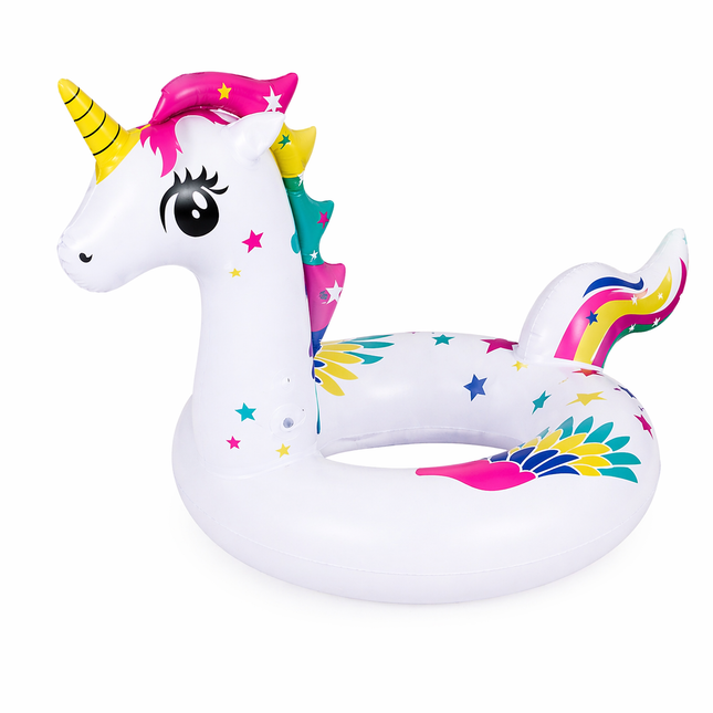 Salvavidas Inflable Unicornio 90 CM para Niños – Flotador Infantil para Playa, Alberca y Verano, Diseño Divertido y Seguro