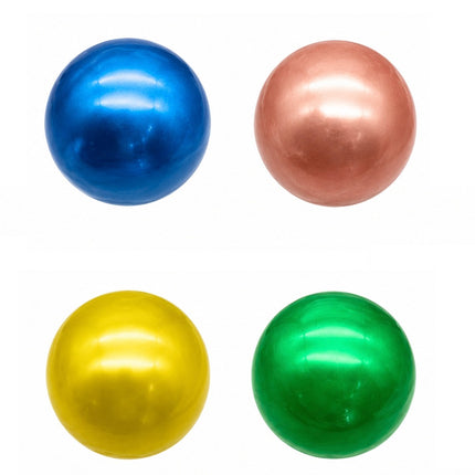 4 Pelotas de Plástico Perla NO. 8 | Balón Ligero para Juegos, Escuela, Playa y Exterior | Colores Surtidos