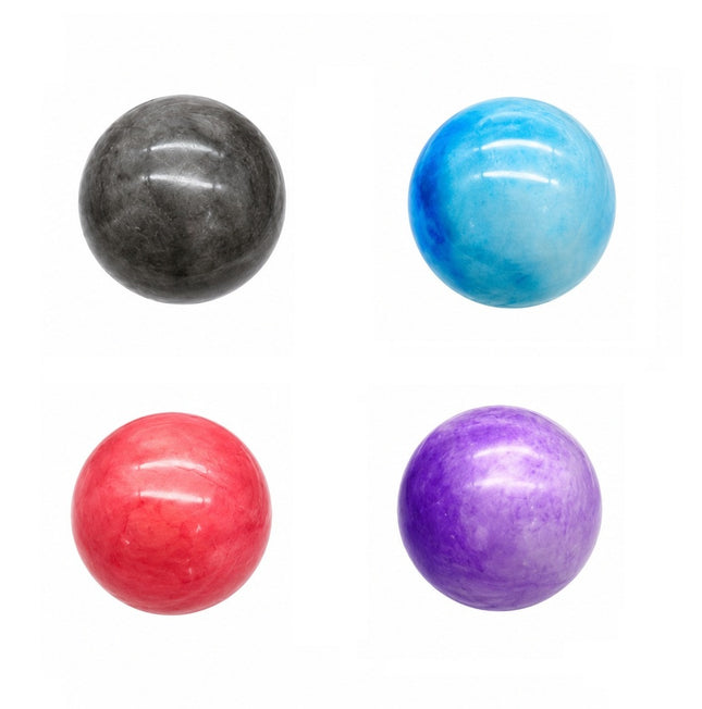 4 Pelotas de Plástico Marmol NO. 8 | Balón Ligero para Juegos, Escuela, Playa y Exterior | Colores Surtidos