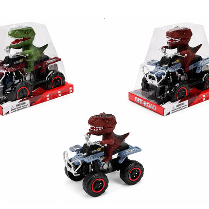 Cuatrimoto Dinosaurio de Juguete con Figura T-Rex | Vehículo Off Road para Niños  21 x 13 x 18.2 cm