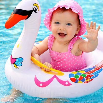 Salvavidas Inflable Cisne 69 cm para Niños – Flotador Infantil para Playa, Alberca y Verano, Diseño Divertido y Seguro