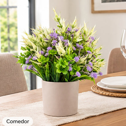 Maceta Flor decorativa artificial 25 cm para el hogar, oficina, regalo