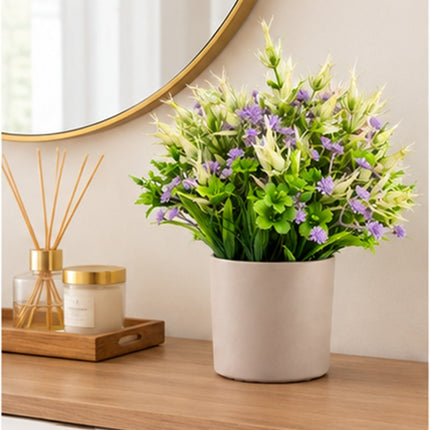 Maceta Flor decorativa artificial 25 cm para el hogar, oficina, regalo