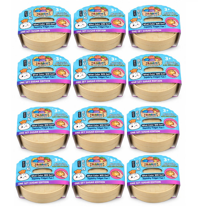 12 Squishy DUMPLING 5.5 CM Juguete Infantil , Pelotas Suaves Antiestrés para Niños, Colores Surtidos, Regalo Divertido