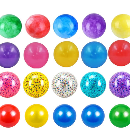 6 Pelotas de Plástico lisa NO. 8 | Balón Ligero para Juegos, Escuela, Playa y Exterior | Colores Surtidos