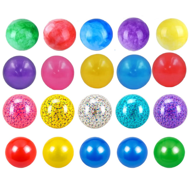 192 Pelotas de Plástico lisa NO. 8 | Balón Ligero para Juegos, Escuela, Playa y Exterior | Colores Surtidos