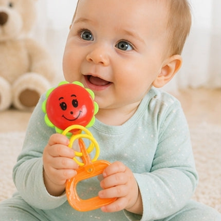 Set de Sonajas  5 Piezas – Juguetes Sensoriales Infantiles, Estimulación Temprana, Colores Atractivos