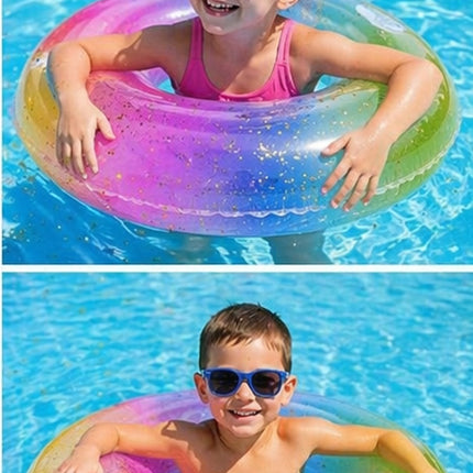 Salvavidas Inflable 80 cm Multicolor – Flotador Dona para Alberca y Playa, Ideal para Niños