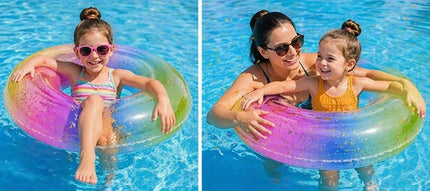 Salvavidas Inflable 80 cm Multicolor – Flotador Dona para Alberca y Playa, Ideal para Niños