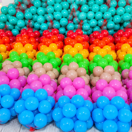 50 pz  Pelotas para alberca por color 8 cm diametro Storyland