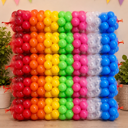 50 pz  Pelotas para alberca por color 8 cm diametro Storyland