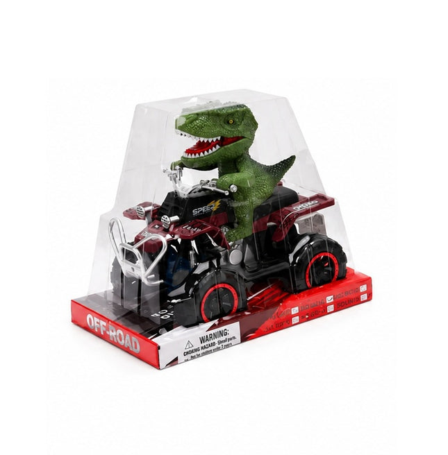 Cuatrimoto Dinosaurio de Juguete con Figura T-Rex | Vehículo Off Road para Niños  21 x 13 x 18.2 cm