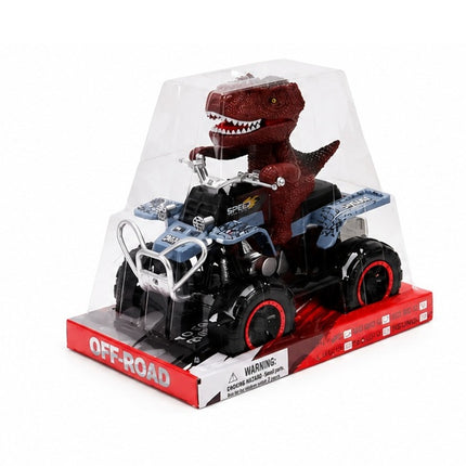 Cuatrimoto Dinosaurio de Juguete con Figura T-Rex | Vehículo Off Road para Niños  21 x 13 x 18.2 cm