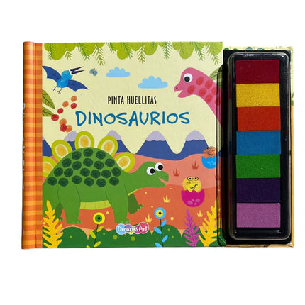 PINTA HUELLITAS DINOSAURIOS