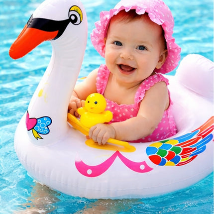 Salvavidas Inflable Cisne 69 cm para Niños – Flotador Infantil para Playa, Alberca y Verano, Diseño Divertido y Seguro