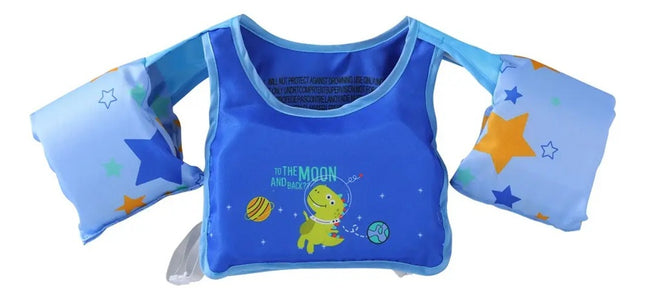Chaleco Salvavidas para Niños Azul con 4 Hebillas de Seguridad – Soporta hasta 25 kg, 29 x 29 cm, Ideal para Playa y Alberca