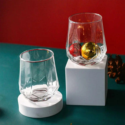 Juego de 6 Vasos de Vidrio Transparentes 330 ml  | Vasos Modernos para Agua, Whisky, Jugo, Refrescos y Cócteles