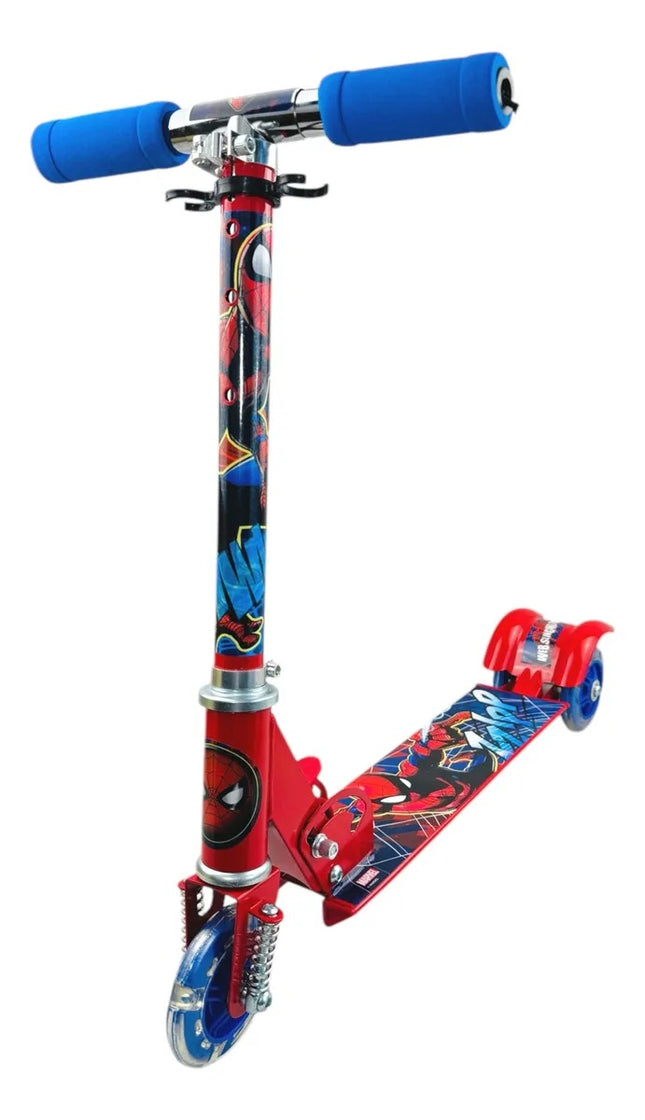 Scooter Patín 3 Ruedas con Luz LED 🕷️🛴✨ para Exterior