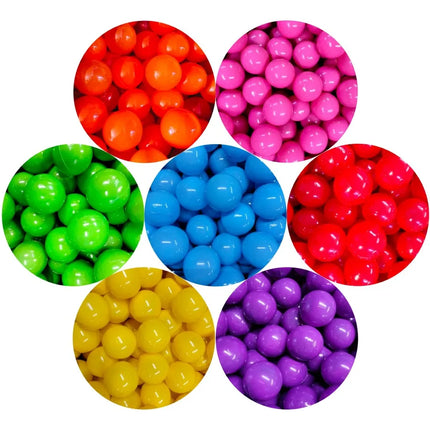 500 pz  Pelotas para alberca por color 8 cm diametro Storyland