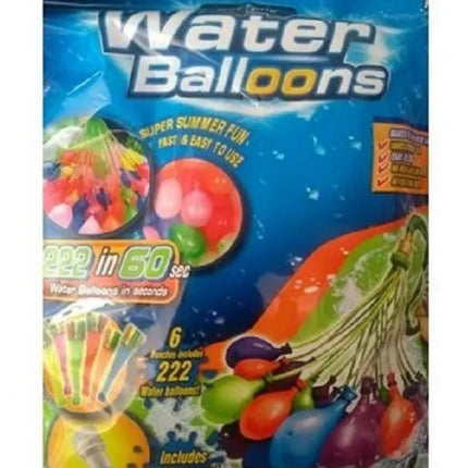 1 Bolsas de Globos de 222 pzas Llenado Rápido de Agua 27 x 32 cm – Accesorio para Llenar Múltiples Globos, Ideal para Juegos de Verano