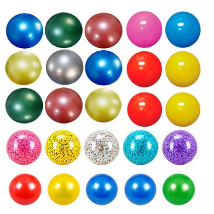 6 Pelotas de Plástico lisa NO. 8 | Balón Ligero para Juegos, Escuela, Playa y Exterior | Colores Surtidos