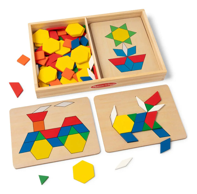 Melissa & Doug Bloques y Tableros con Diseños