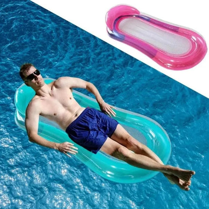 Colchón Inflable Flotante 160 x 84 cm para Alberca y Playa – Colchoneta Acuática para Piscina, Relajación y Verano