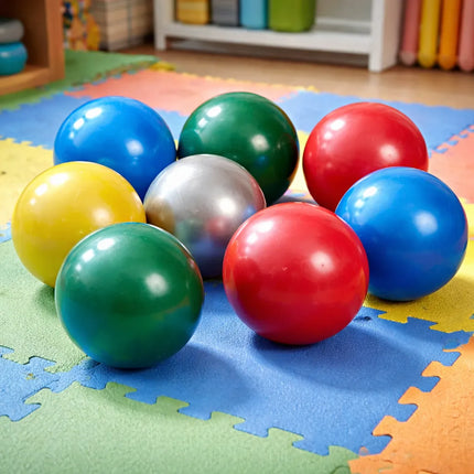 6 Pelotas de Plástico lisa NO. 8 | Balón Ligero para Juegos, Escuela, Playa y Exterior | Colores Surtidos