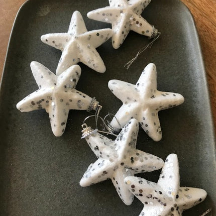 Pack de 30 Esferas Estrellas y Botas de Unicel para Adorno de Pino – Decoración Navideña Ligera 🎄✨