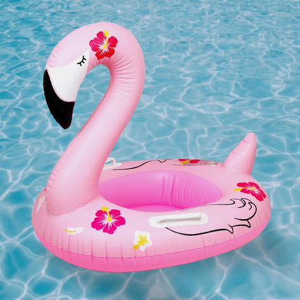 Salvavidas Inflable Flamingo 70 cm para Niños – Flotador Infantil para Playa, Alberca y Verano, Diseño Divertido y Seguro