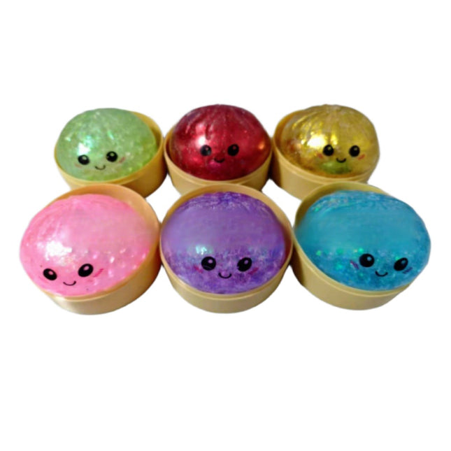 1 Squishy DUMPLING 5.5 CM Juguete Infantil , Pelota Suave Antiestrés para Niños, Colores Surtidos, Regalo Divertido
