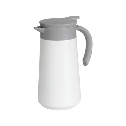 Jarra Térmica de Doble Pared de Acero Inoxidable, 800 ml con Asa y Tapa de Polipropileno, Conserva Bebidas Calientes o Frías por Más Tiempo, Ideal para Café, Té y Oficina