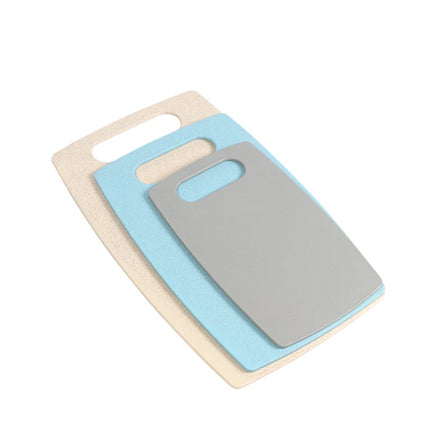 Set de 3 Tablas para Picar de Polipropileno y Fibra de Trigo, Tablas de Cortar de Diferentes Tamaños para Cocina, Frutas, Verduras, Carnes y Alimentos, Diseño Práctico y Fácil de Limpiar