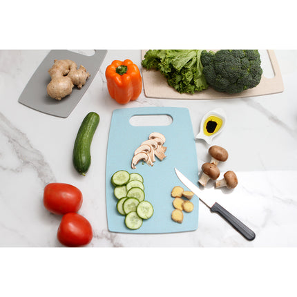 Set de 3 Tablas para Picar de Polipropileno y Fibra de Trigo, Tablas de Cortar de Diferentes Tamaños para Cocina, Frutas, Verduras, Carnes y Alimentos, Diseño Práctico y Fácil de Limpiar