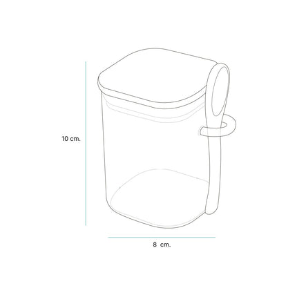 Contenedor de Vidrio de Borosilicato con Tapa de Bambú y Cuchara, Frasco Hermético de 500 ml para Café, Azúcar, Té, Especias y Alimentos, Diseño Elegante y Reutilizable
